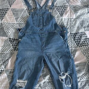 Forever 21 Blue Denim Overalls